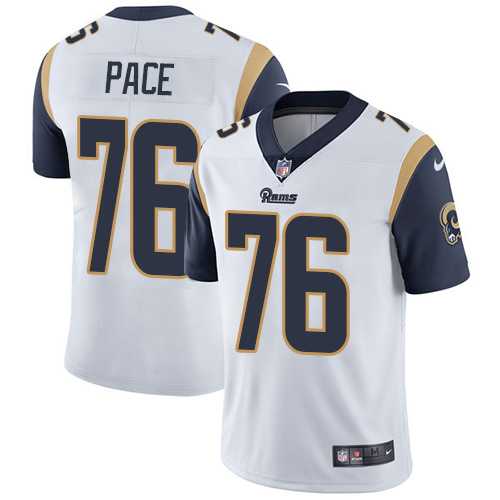 Nike Los Angeles Rams #76 Orlando Pace White NFL Vapor Untouchable Limited Jersey,We sell and wholesale Nike Los Angeles Rams #76 Orlando Pace White NFL Vapor Untouchable Limited Jersey on line form chian!